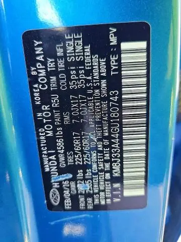 2016 HYUNDAI TUCSON SE  