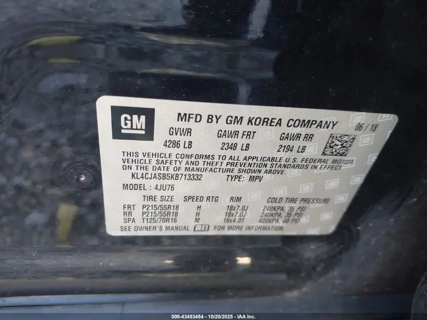 2019 BUICK ENCORE FWD PREFERRED