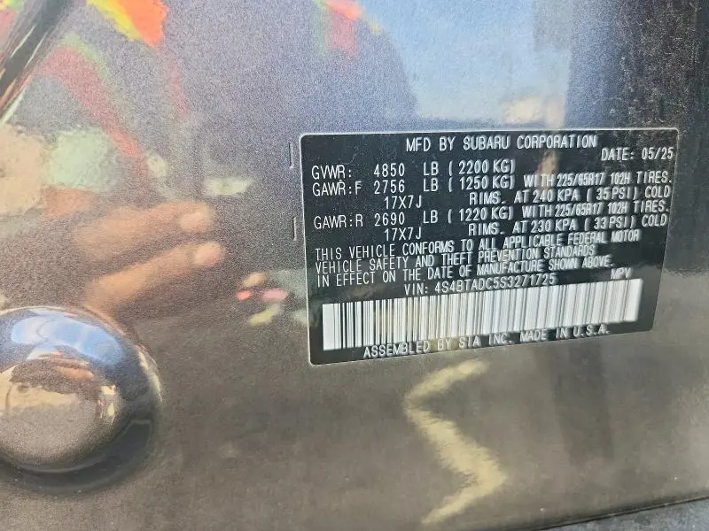 2025 SUBARU OUTBACK PREMIUM  