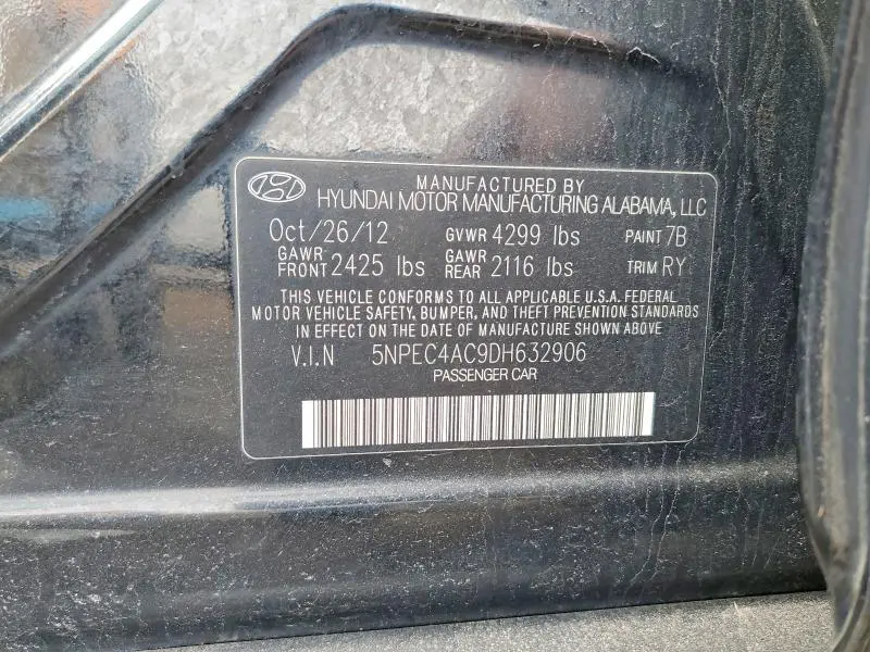 2013 HYUNDAI SONATA SE  