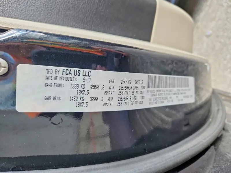 2018 CHRYSLER PACIFICA TOURING PLUS  