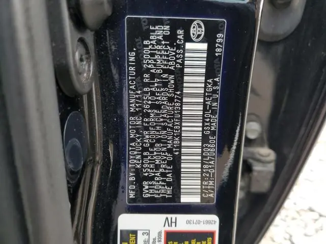 2015 TOYOTA AVALON XLE  