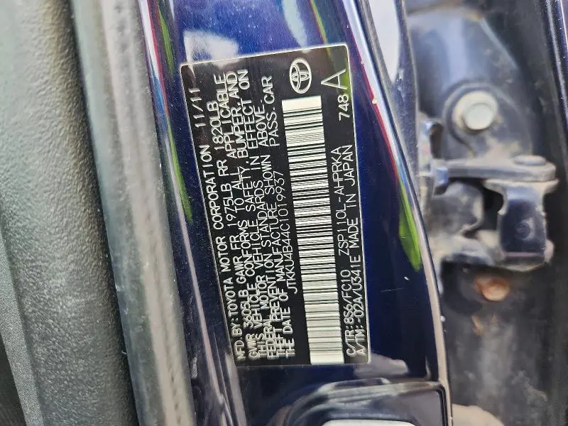 2012 SCION XD BASE  