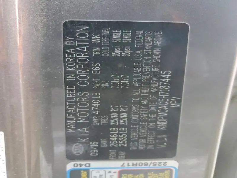 2017 KIA SPORTAGE LX  