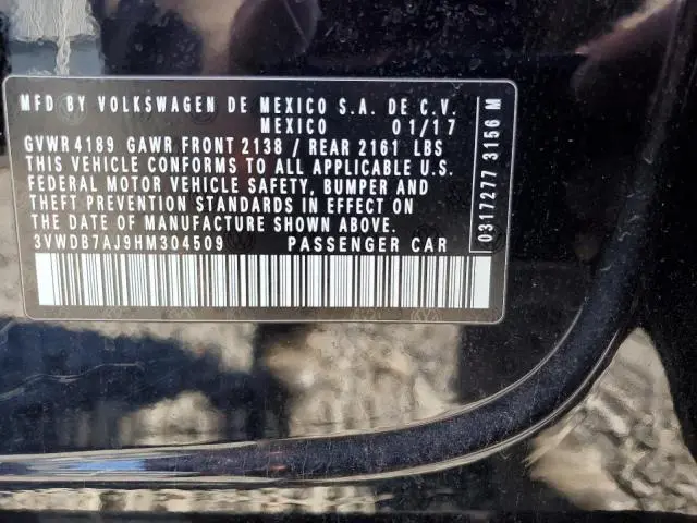 2017 VOLKSWAGEN JETTA SE  