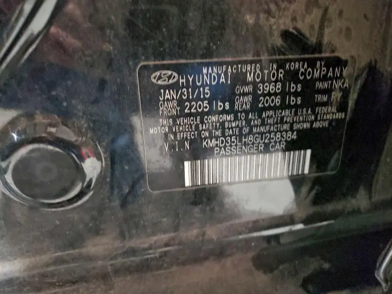 2016 HYUNDAI ELANTRA GT   