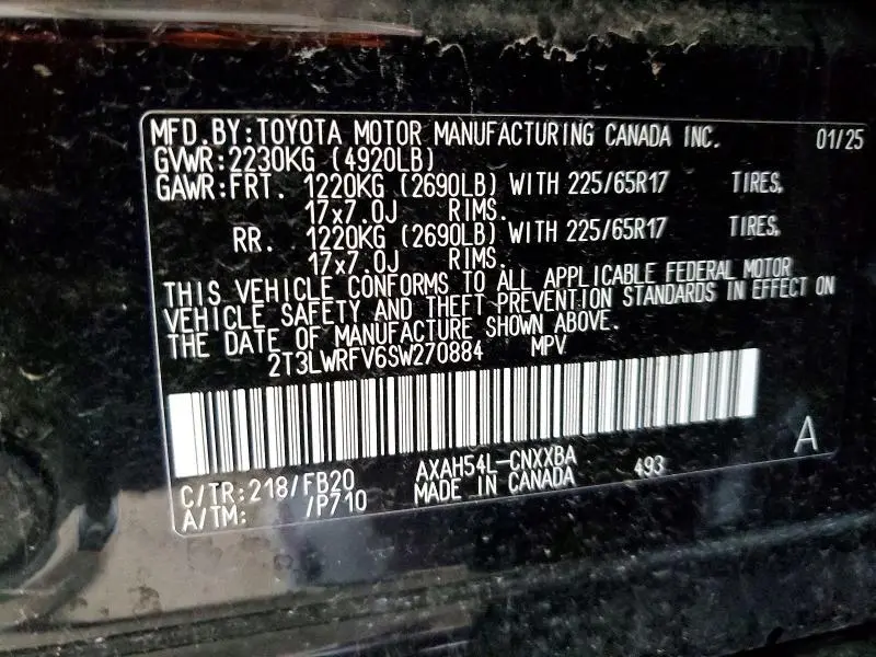 2025 TOYOTA RAV4 LE  