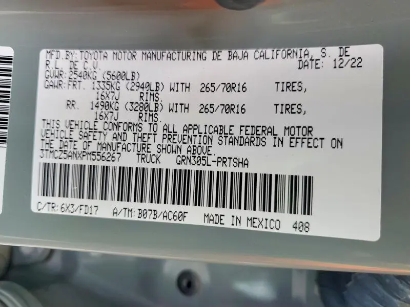 2023 TOYOTA TACOMA DOUBLE CAB  