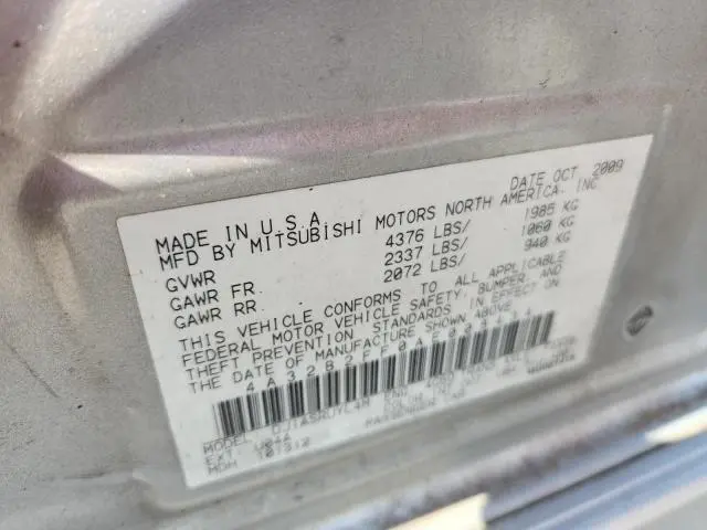2010 MITSUBISHI GALANT FE