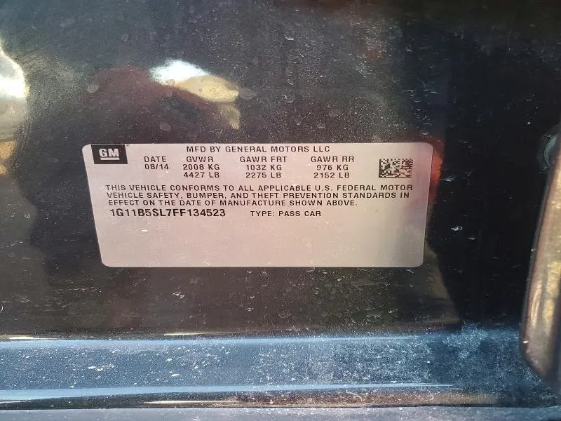 2015 CHEVROLET MALIBU LS  