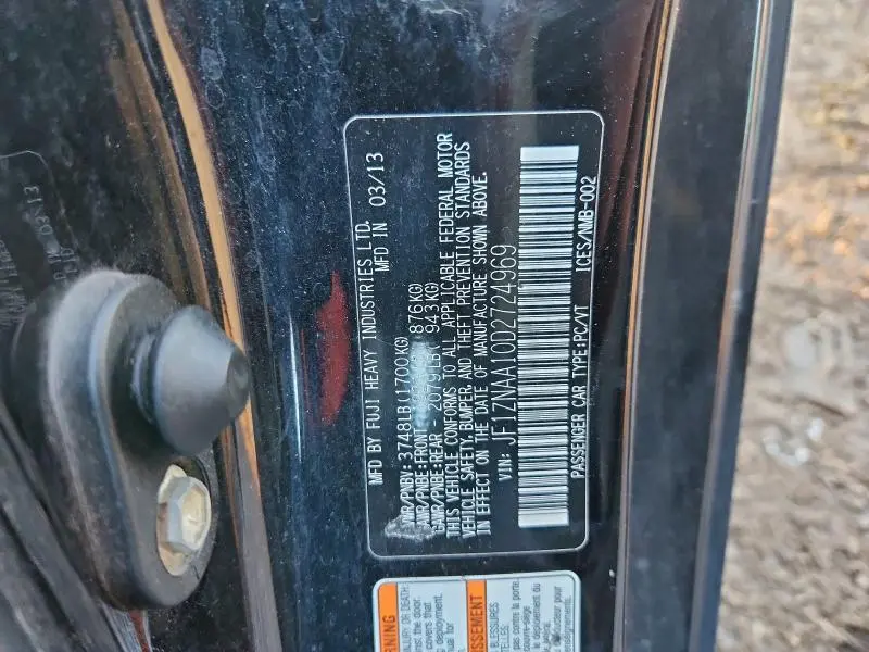 2013 TOYOTA SCION FR-S   