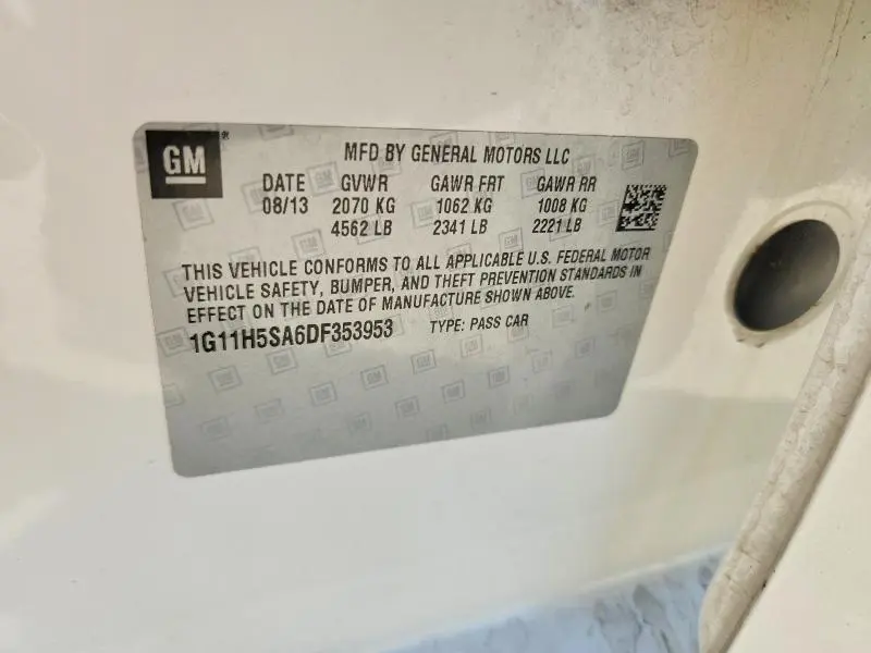 2013 CHEVROLET MALIBU LTZ  