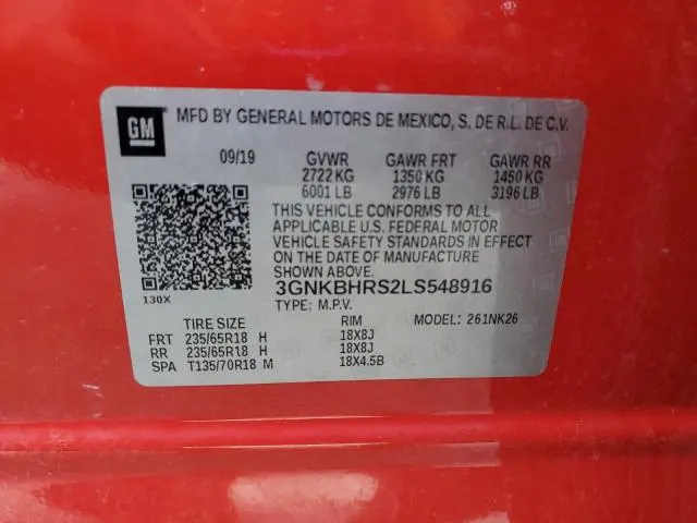 2020 CHEVROLET BLAZER 2LT  