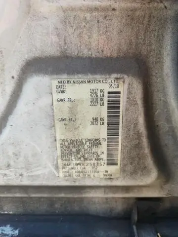 2018 NISSAN ALTIMA 2.5 S  