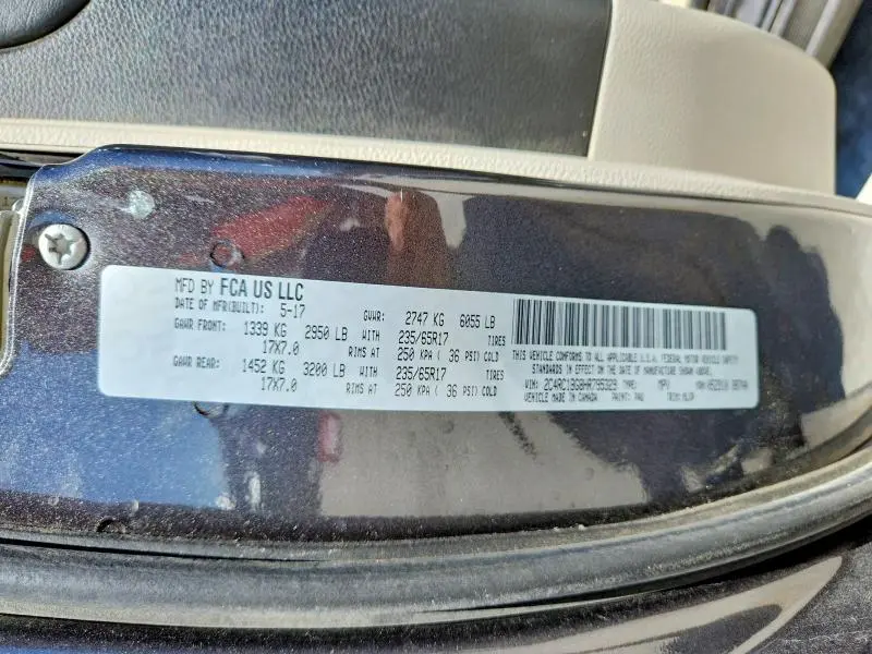 2017 CHRYSLER PACIFICA TOURING L  