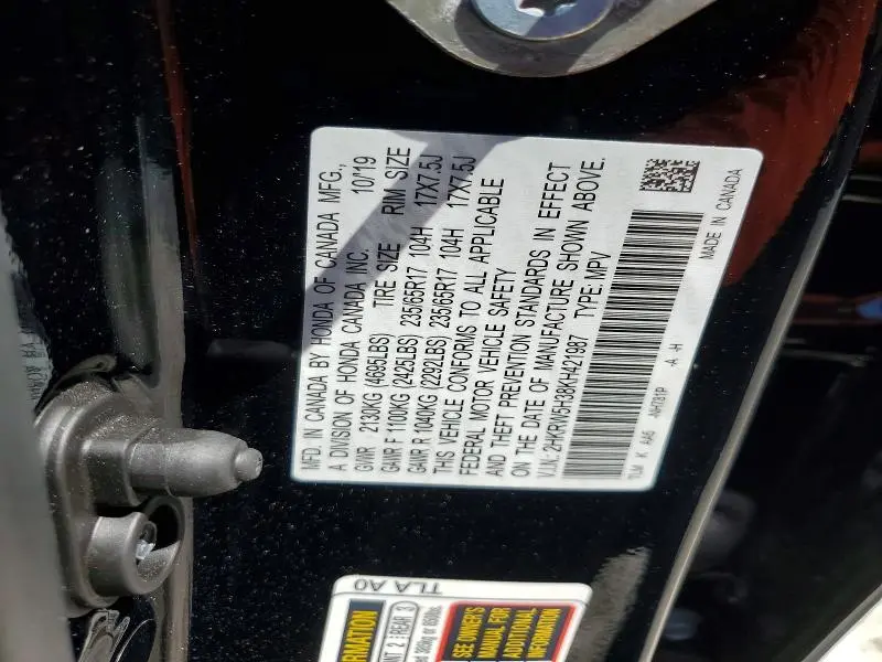 2019 HONDA CR-V LX  