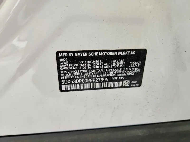 2023 BMW X3 XDRIVE30I  