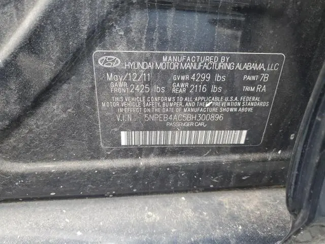 2011 HYUNDAI SONATA GLS  