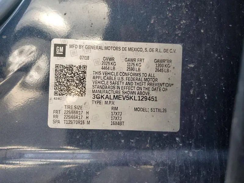 2019 GMC TERRAIN SLE  