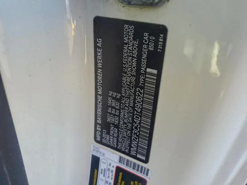 2013 MINI COOPER CLUBMAN  