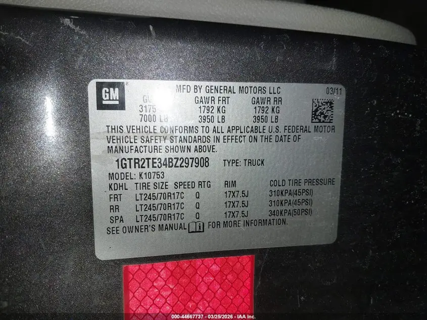2011 GMC SIERRA 1500 WORK TRUCK