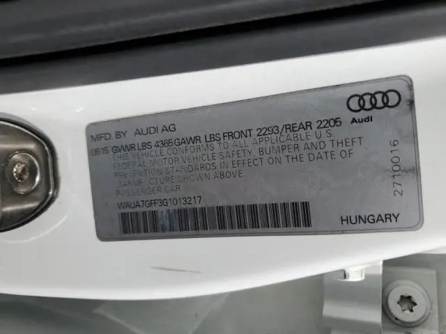 2016 AUDI A3 PREMIUM  
