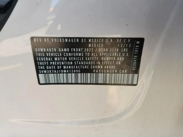 2013 VOLKSWAGEN JETTA BASE  