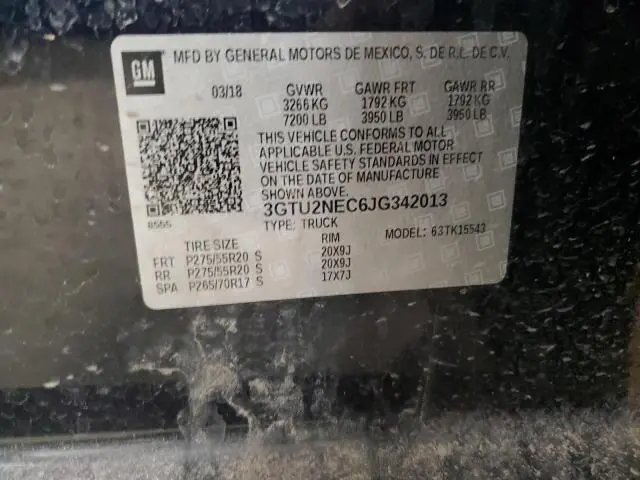 2018 GMC SIERRA K1500 SLT  