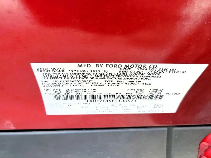 2014 FORD TAURUS LIMITED  