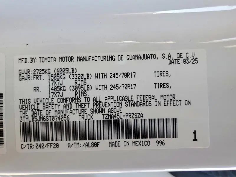 2025 TOYOTA TACOMA DOUBLE CAB  