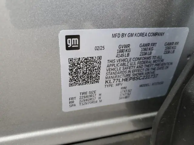 2025 CHEVROLET TRAX 1LT