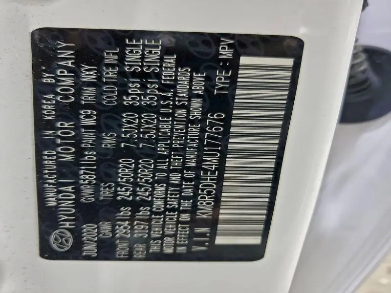 2021 HYUNDAI PALISADE LIMITED  