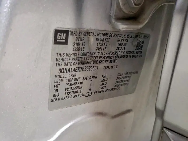 2014 CHEVROLET CAPTIVA LTZ  