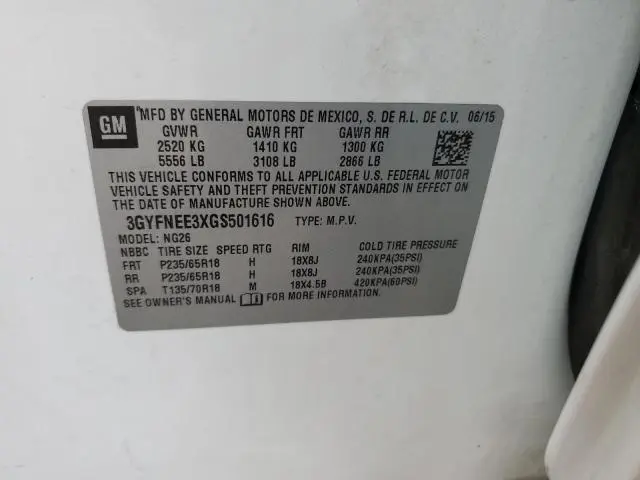 2016 CADILLAC SRX LUXURY COLLECTION  