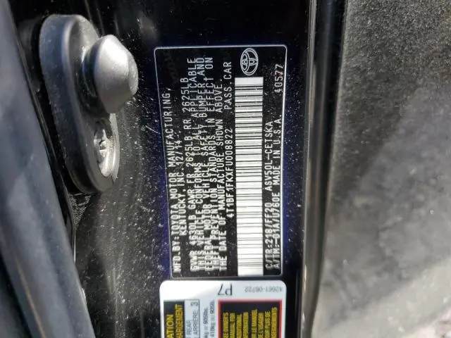 2015 TOYOTA CAMRY LE  