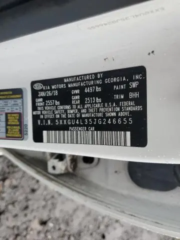 2018 KIA OPTIMA EX