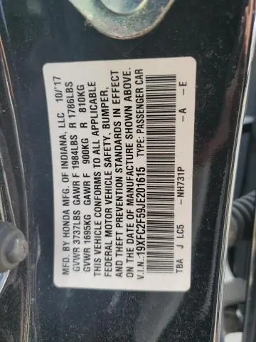 2018 HONDA CIVIC LX  