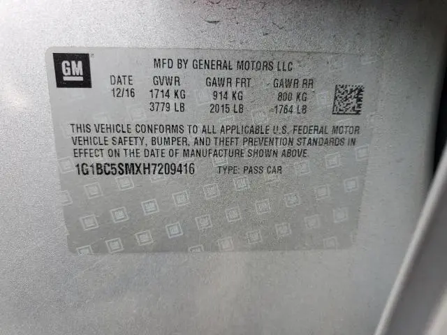 2017 CHEVROLET CRUZE LS  