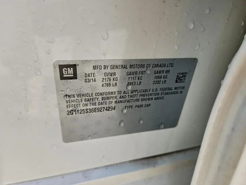 2014 CHEVROLET IMPALA LT  