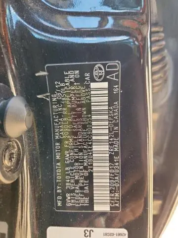 2012 TOYOTA COROLLA BASE  