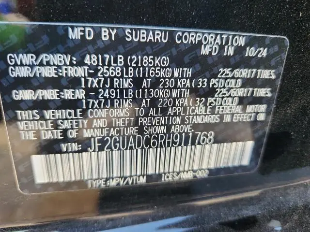 2024 SUBARU CROSSTREK PREMIUM  