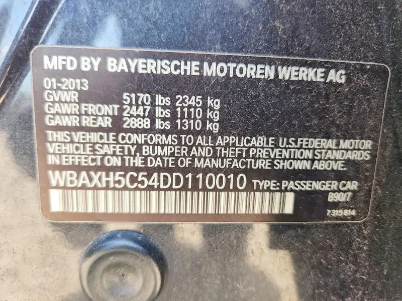 2013 BMW 528XI   