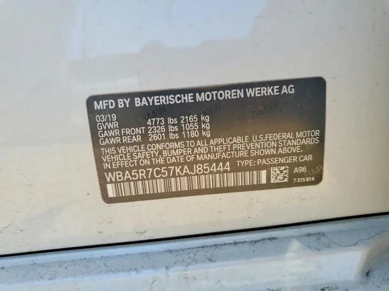 2019 BMW 330XI   