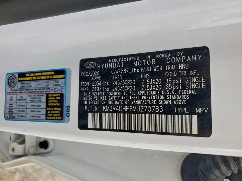 2021 HYUNDAI PALISADE SEL  