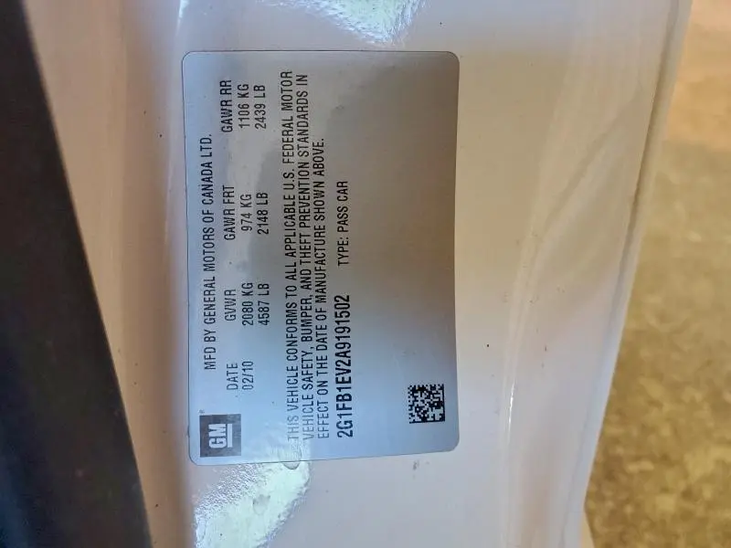 2010 CHEVROLET CAMARO LT  