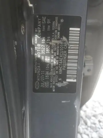 2012 HYUNDAI ACCENT GLS