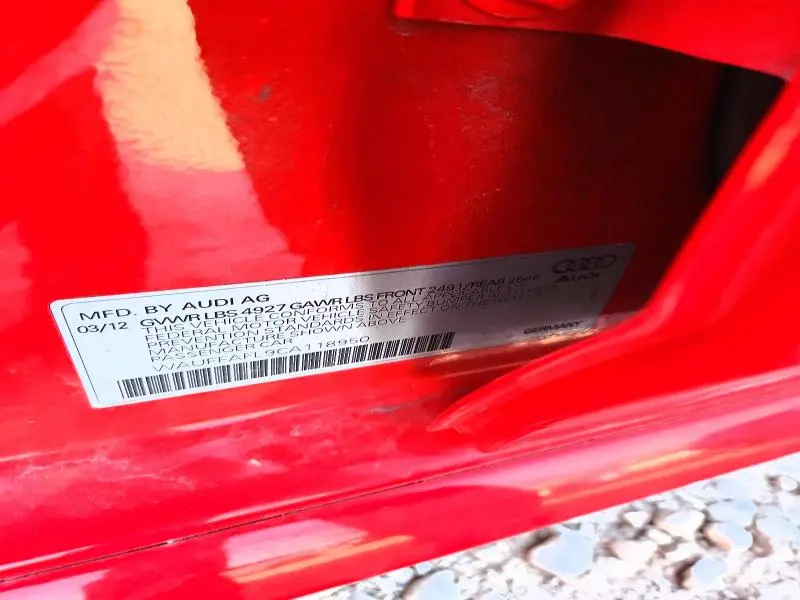 2012 AUDI A4 PREMIUM PLUS  