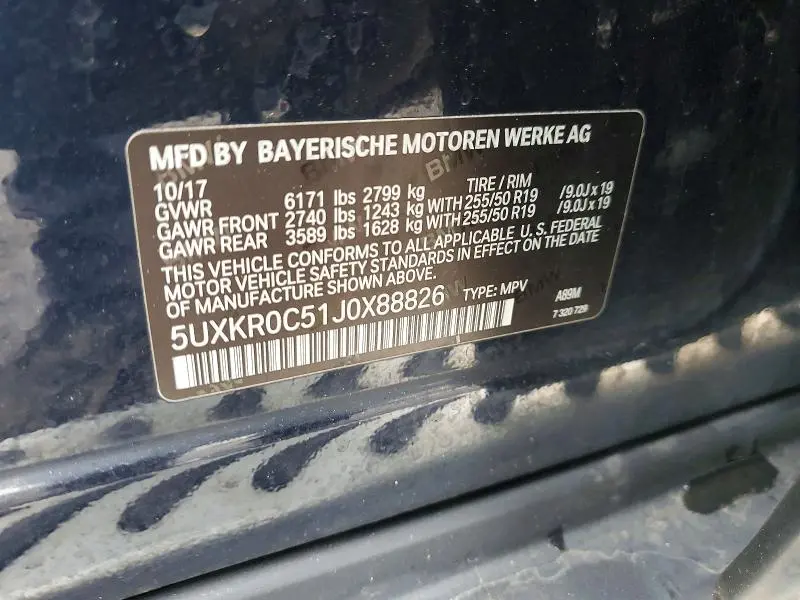 2018 BMW X5 XDRIVE35I  