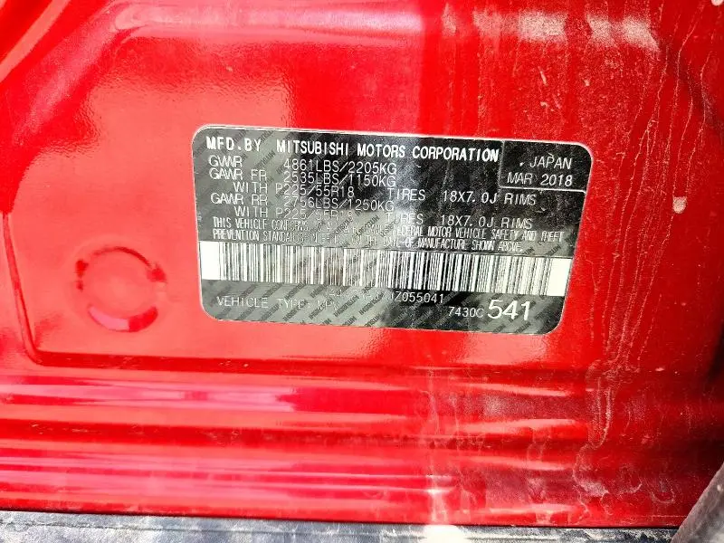 2018 MITSUBISHI OUTLANDER SE  
