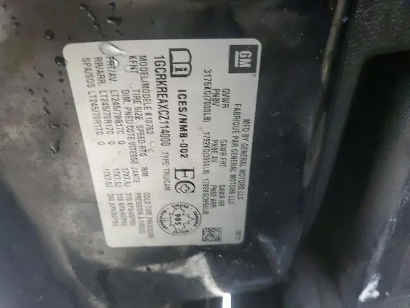 2012 CHEVROLET SILVERADO K1500 LS  